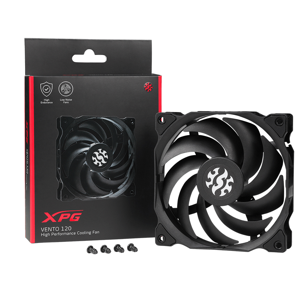 VENTILADOR ADATA XPG VENTO 120 NEGRO VENTO120-BKCWW 3M DE GARANTIA