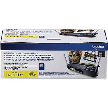 TONER BROTHER TN336Y AMARILLO 3500 PAGINAS MFC/L8600CDW MFC/L8850CDW HL-L8250CDN/L8350CDW/L8350CDWT GARANTIA CON FABRICANTE