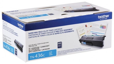 TONER BROTHER TN436C CYAN 6500 PAGINAS MFC-L8900CDW/L9570CDW HL-L8360CDW/L8360CDWT/L9310CDW GARANTIA CON FABRICANTE