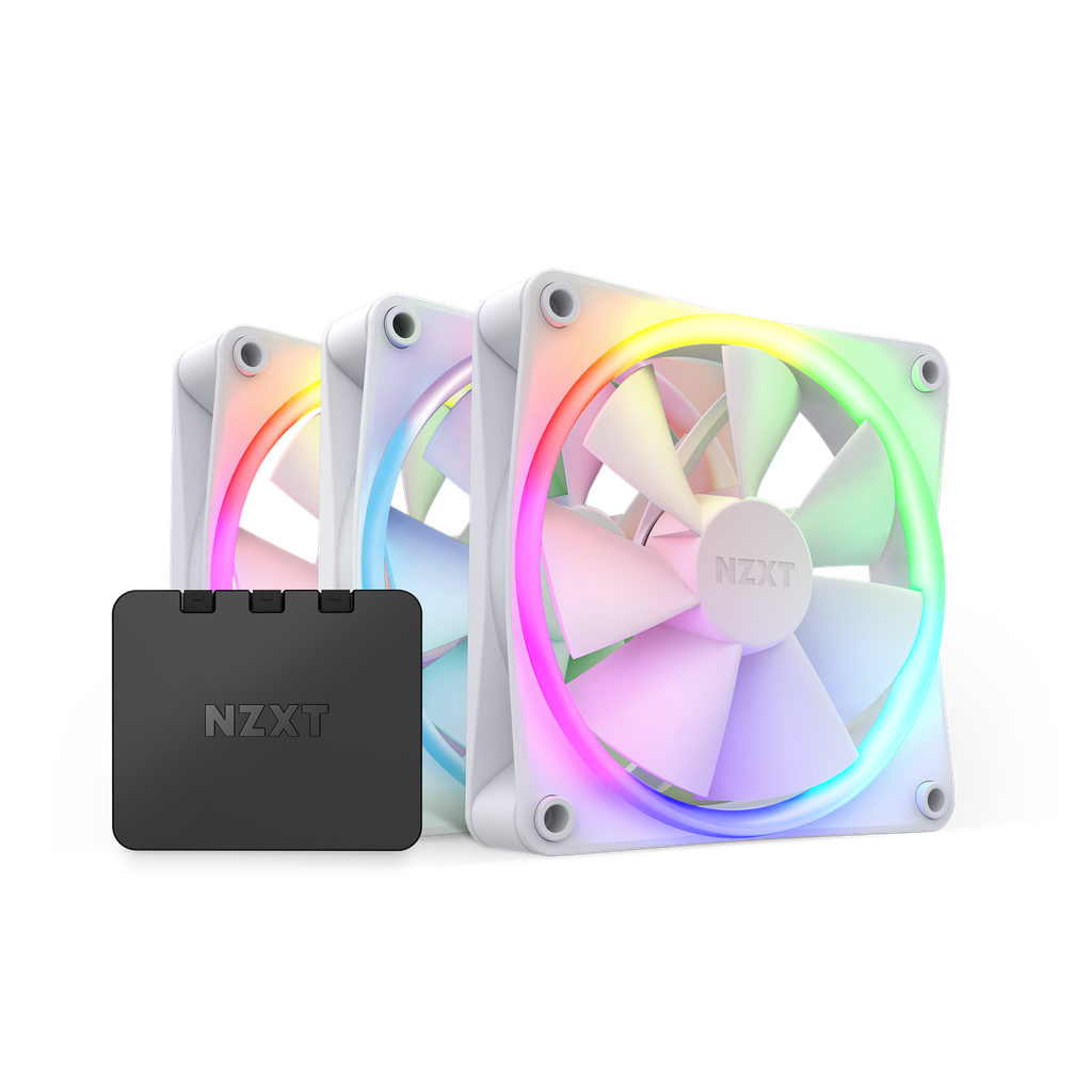 VENTILADOR NZXT F120 NEGRO 3X120MM + CONTROL RGB12V RF-R12TF-B1 11M DE GARANTIA