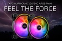 VENTILADOR ADATA XPG HURRICANE 140 PWM ARGB NEGRO HURRICANE140ARGBPWM-BKCWW 3M DE GARANTIA