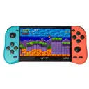 CONSOLA PORTATIL GAME PLAYER AION X19 PRO NEON 7500 JUEGOS 3DF 8GB MICROSD C/PUERTO RCA 3M DE GARANTIA