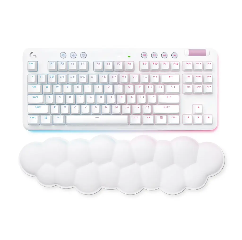 TECLADO GAMER LOGITECH G715 TACTILE RGB INALAMBRICO LIGHTSPEED BLANCO 920-010453-ROW 12M DE GARANTIA