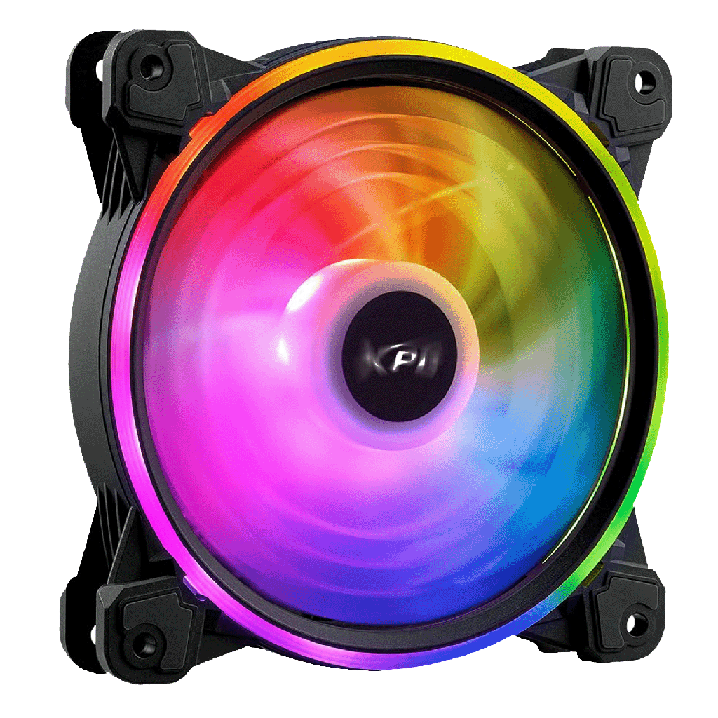 VENTILADOR ADATA XPG HURRICANE 120 PWM ARGB NEGRO HURRICANE120ARGBPWM-BKCWW 3M DE GARANTIA