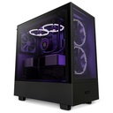 GABINETE NZXT H5 FLOW COMPACT NEGRO, ATX S/FUENTE CRISTAL CC-H51FB-01 1AÑO DE GARANTIA