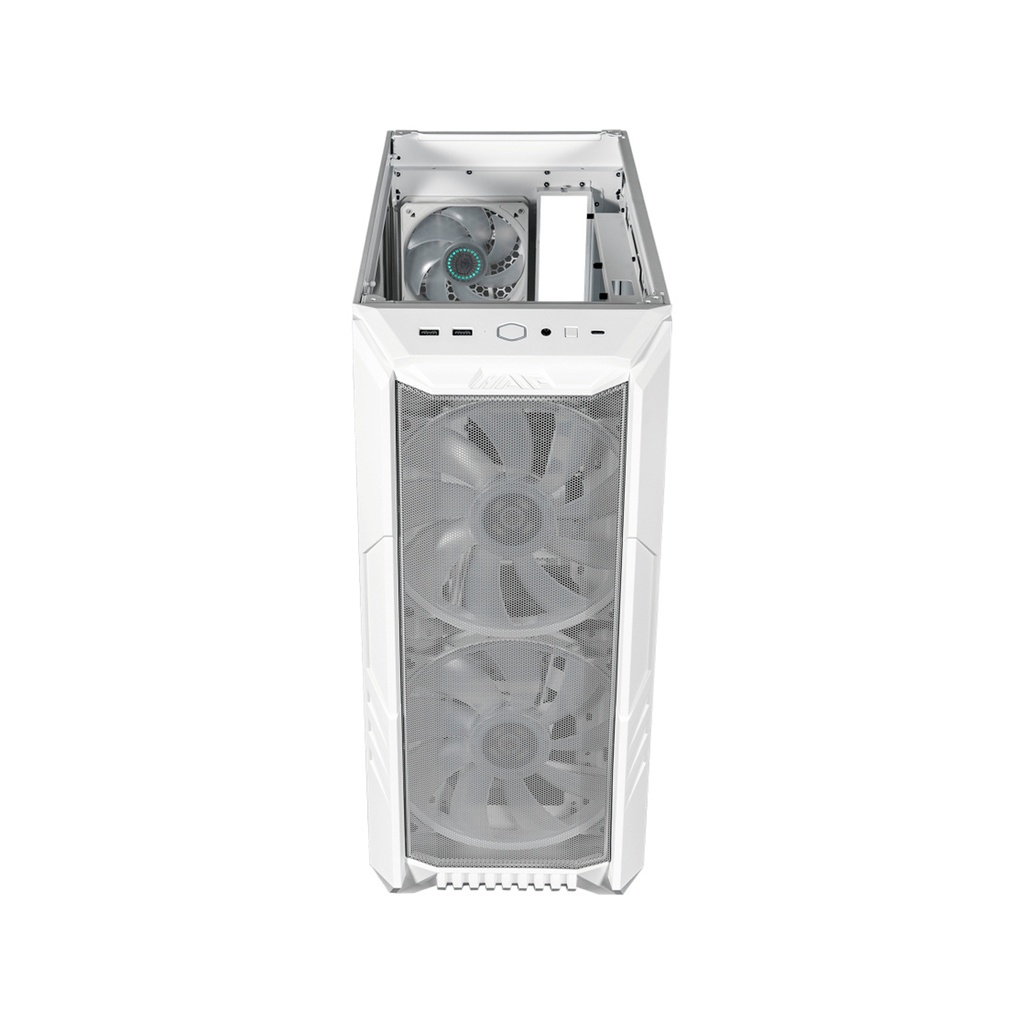 GABINETE COOLER MASTER MASTERBOX HAF 500 BLANCO ARGB MIDITOWER EATX CRISTAL H500-KGNN-S00 SIN GARANTIA