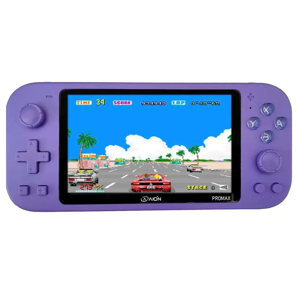 CONSOLA PORTATIL GAME PLAYER AION X20 PRO MAX MORADO 14000 JUEGOS 3D PUERTO MICROSD EXP MINI HDMI 3M DE GARANTIA