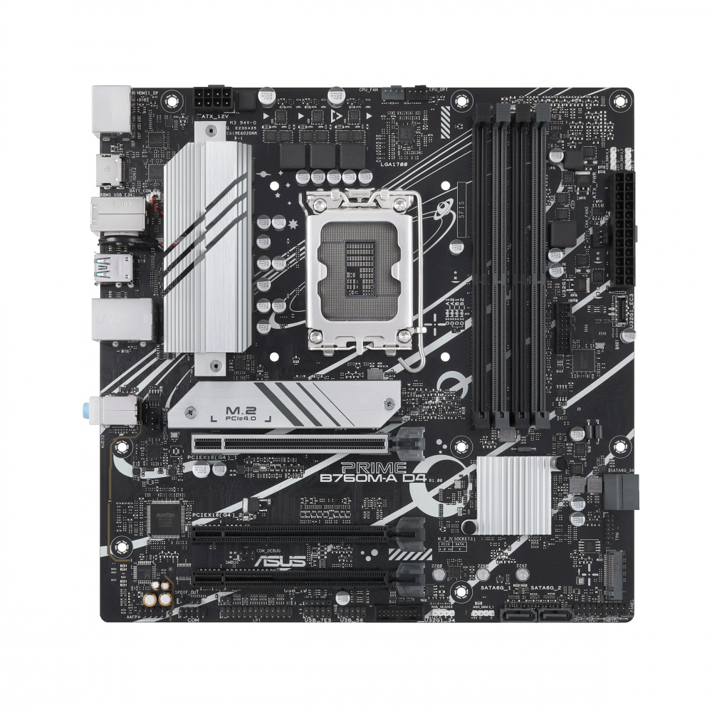 MOTHER INTEL B760M-A D4 ASUS PRIME LGA1700 4xDDR4 128GB M-ATX 90MB19K0-M0EAY0 12M DE GARANTIA
