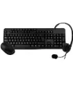 KIT 3 EN 1 ACTECK KTR30 TEC DIADEMA ALAMBRICO MOUSE INALAMBRICO AC-931687 1M DE GARANTIA