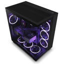 GABINETE NZXT H9 FLOW NEGRO ATX S/FUENTE CRISTAL USB 3.2 TIPO C CM-H91FB-01 1AÑO DE GARANTIA