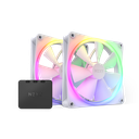 VENTILADOR NZXT F140 BLANCO 2X140MM RGB+CONTROL RGB12V  RF-R14DF-W1 11M DE GARANTIA
