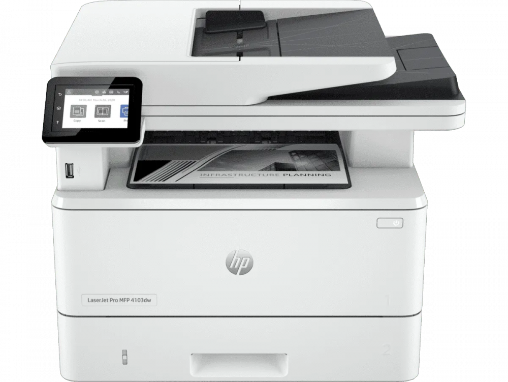 MULTIFUNCIONAL HP LASER 4103DW MONOCROMATICA USB WIFI ETH 40PPM WIN/MAC 2Z627A GARANTIA CON FABRICANTE