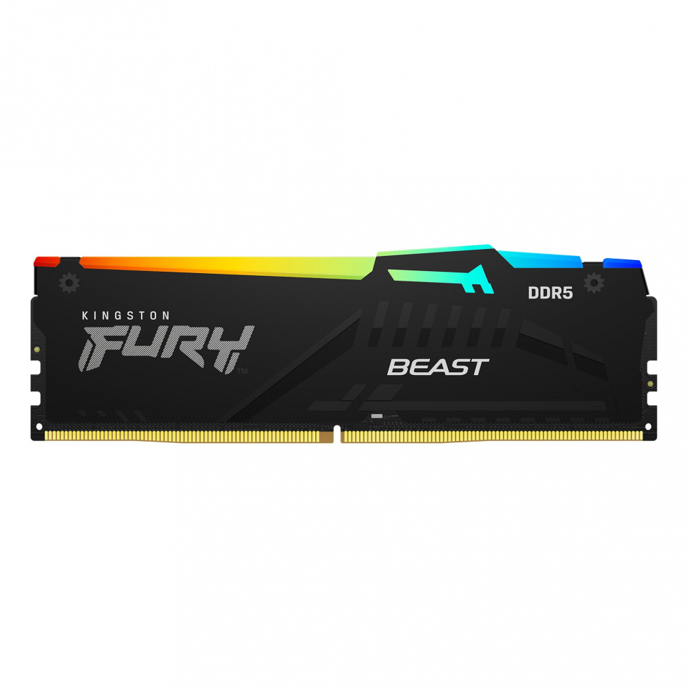 RAM KINGSTON FURY BEAST DDR5 32GB 5600 RGB NEGRO KF556C40BBA-32 12M DE GARANTIA