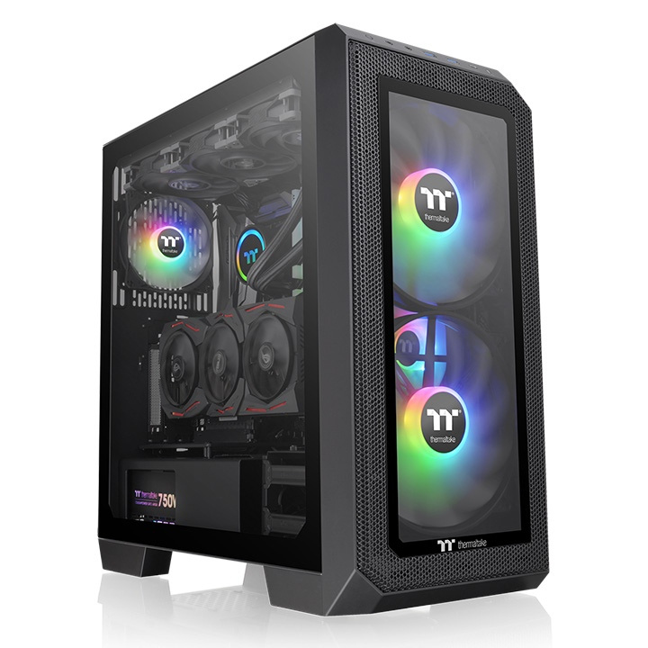 GABINETE THERMALTAKE VIEW 300 MX ARGB ATX CRISTAL MIDITOWER NEGRO CA-1P6-00M1WN-00 SIN GARANTIA