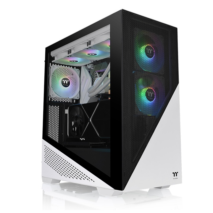 GABINETE THERMALTAKE DIVIDER 370 TG ARGB ATX CRISTAL MIDITOWER USB 3.0 NEGRO/BLANCO CA-1S4-00M6WN-00 SIN GARANTIA