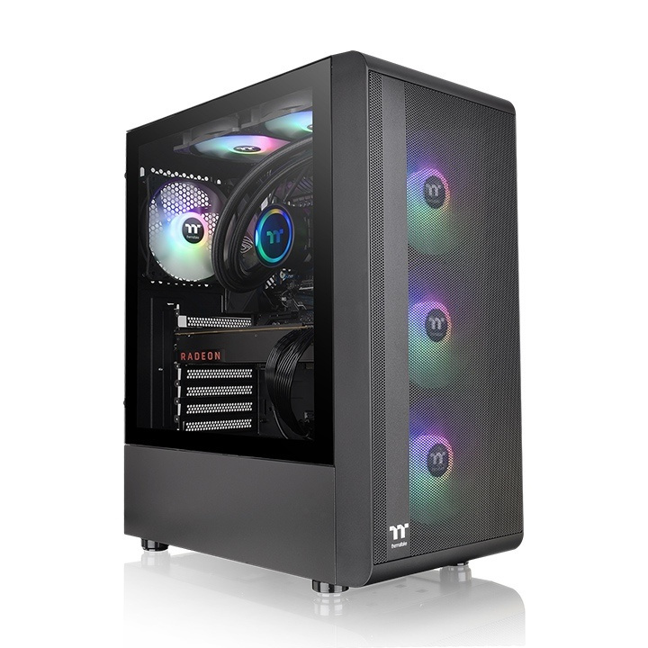 GABINETE THERMALTAKE S200 TG ARGB ATX CRISTAL MIDITOWER NEGRO CA-1X2-00M1WN-00 SIN GARANTIA