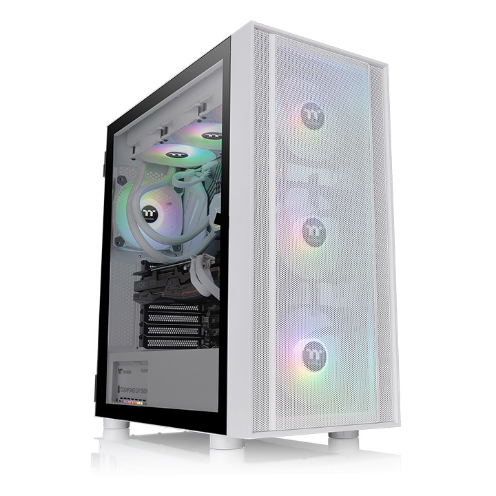GABINETE THERMALTAKE H570 TG ARGB ATX CRISTAL MIDITOWER SNOW BLANCO CA-1T9-00M6WN-01 SIN GARANTIA