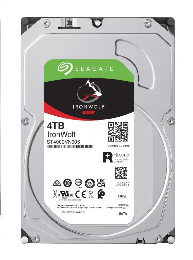 DD SEAGATE NUEVO 4TB 3.5 IRONWOLF ST4000VN006 11M DE GARANTIA