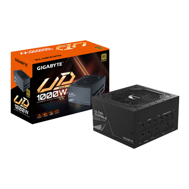 FUENTE GIGABYTE UD1000GM PG5 1000W 80PLUS GOLD ATX MODULAR GP-UD1000GM PG5 11M DE GARANTIA
