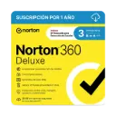 LICENCIA ANTIVIRUS NORTON 360 DELUXE PERSONAL 3 DISPOSITIVOS 21414731 SIN GARANTIA