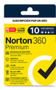 LICENCIA ANTIVIRUS NORTON 360 PREMIUM PERSONAL 10 DISPOSITIVOS 21414754 SIN GARANTIA