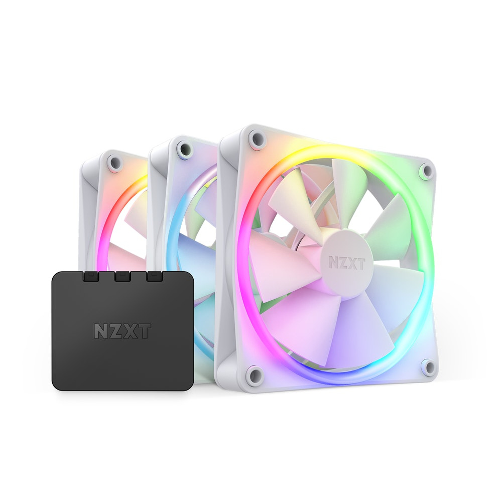 VENTILADOR NZXT F120 BLANCO 3X120MM RGB TWIN/ CONTROL RGB12V RF-R12TF-W1 11M DE GARANTIA