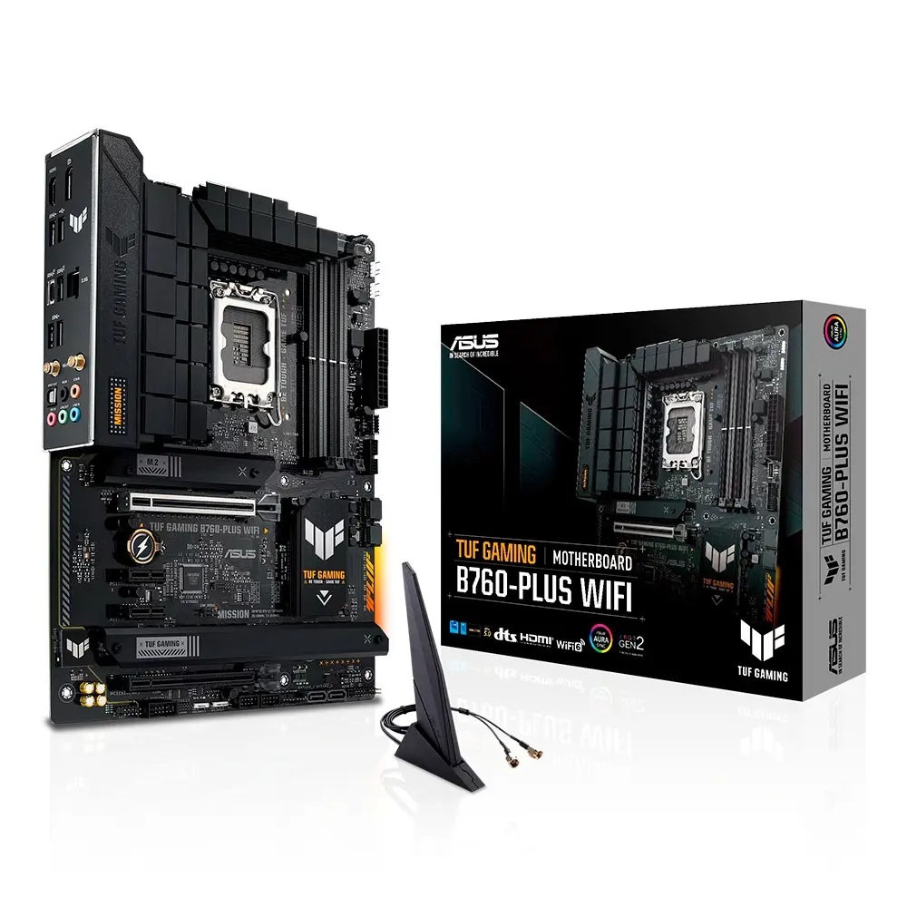 MOTHER INTEL B760-PLUS WIFI ASUS TUF GAMING LGA1700 4xDDR5 192GB ATX 90MB1ER0-M1AAY0 12M DE GARANTIA