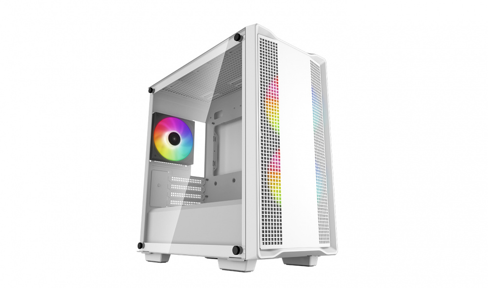 GABINETE DEEPCOOL CC360 BLANCO MATX ARGB S/FUENTE CRISTAL R-CC360-WHAPM3-G-1 11M DE GARANTIA
