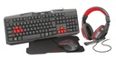 KIT 4 EN 1 TRUST ZIVA GAMING BUNDLE TECLADO, DIADEMA, MOUSE,MOUSE PAD 11M DE GARANTIA