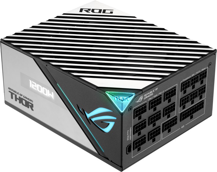 FUENTE ASUS ROG THOR 1200P2 GAMING 1200W 80PLUS PLATINUM RGB MODULAR 90YE00L0-BMAA00 1 AÑO DE GARANTIA