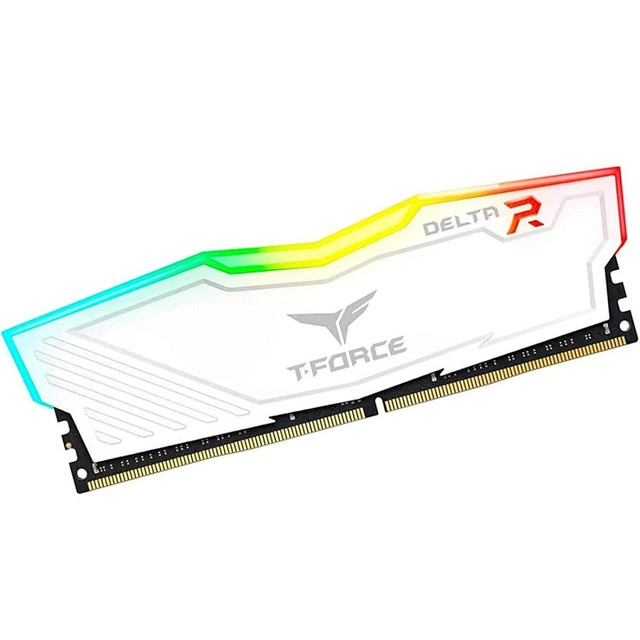 RAM TEAMGROUP T-FORCE DELTA DDR4 8GB 3200 BLANCO TF4D48G3200HC16F01 12M DE GARANTIA