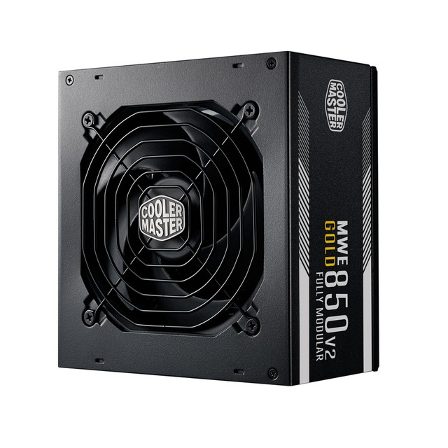 FUENTE COOLER MASTER 850W MWE V2 80PLUS GOLD MODULAR MPE-8501-AFAAG-U2 11M DE GARANTIA
