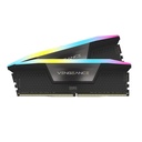 RAM CORSAIR DDR5 VENGEANCE 2X16 32GB 5200 NEGRO RGB CMH32GX5M2B5200C40 1AÑO DE GARANTIA