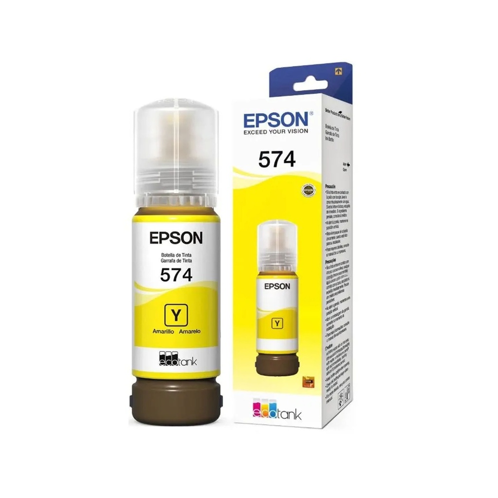 TINTA EPSON T574 AMARILLO COM/L8050 ECOTANK FOTOGRAFICO T574420-AL 70ML SIN GARANTIA 