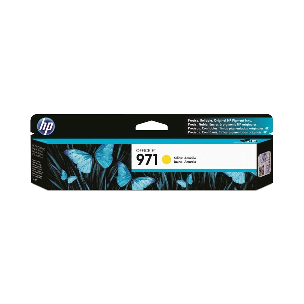CARTUCHO HP 971 AMARILLO ORIGINAL 2500 PAGINAS CN624AM PARA X4151, X551, X476,X576 / SIN GARANTIA