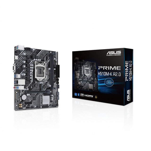 MOTHER INTEL H510M-K R2.0 ASUS PRIME LGA1200 2xDDR4 64GB M-ATX 90MB1E80-M0EAY0 12M DE GARANTIA