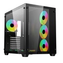 GABINETE BALAM RUSH TANK PRO GI930 NEGRO ATX RGBVENTS CRISTAL S/FUENTE BR-935944 11M DE GARANTIA