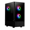 GABINETE GAMDIAS TALOS E3 NEGRO ATX ARGB S/FUENTE CRISTAL 11M DE GARANTIA