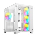 GABINETE BALAM RUSH TANK PRO GM930 BLANCO ATX RGBVENTS CRISTAL S/FUENTE BR-935951 11M DE GARANTIA