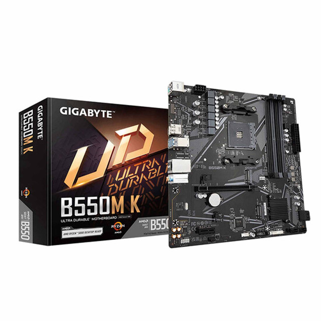 MB GIGABYTE B550M K RYZEN AM4 DDR4 128GB M-ATX B550M K 11M DE GARANTIA