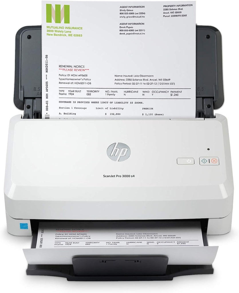 ESCANER HP SCANJET PRO 3000 S4 A COLOR 40PPM ADF 600X600DPI USB 3.0 BLANCO COM/WIN/MAC 6FW07A GARANTIA CON FABRICANTE