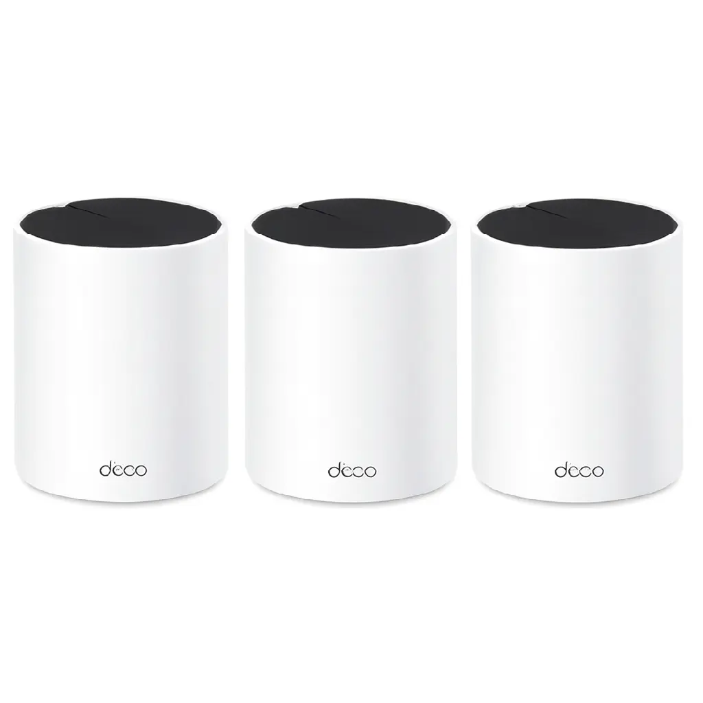 ROUTER TPLINK MESH DECO X55 3 PACK WIFI 6 DUAL BAND AX300 12M DE GARANTIA