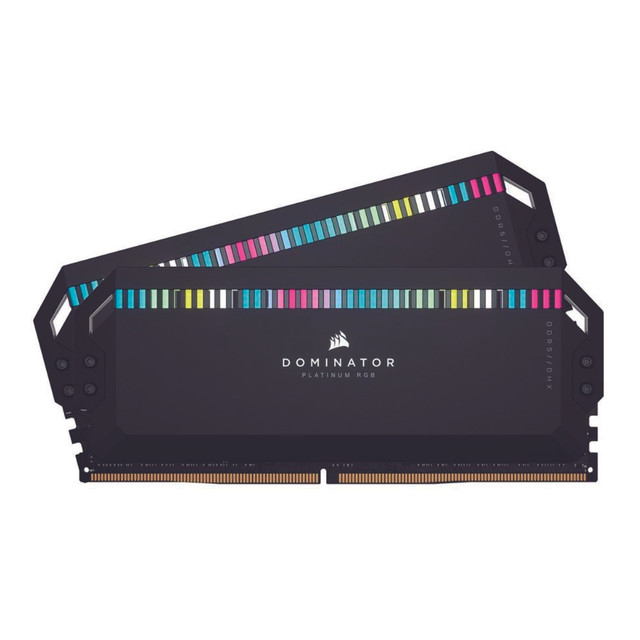 RAM CORSAIR DDR5 DOMINATOR PLATINUM 2X16 32GB 5600 NEGRO RGB CMT32GX5M2B5600C36 1AÑO DE GARANTIA
