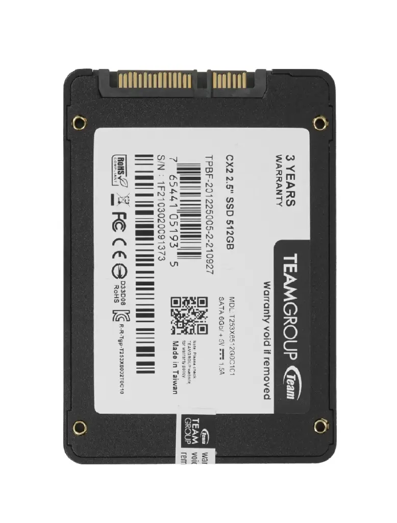 SSD TEAMGROUP CX2 512GB 2.5 SATA3 T253X6512G0C101 11M DE GARANTIA
