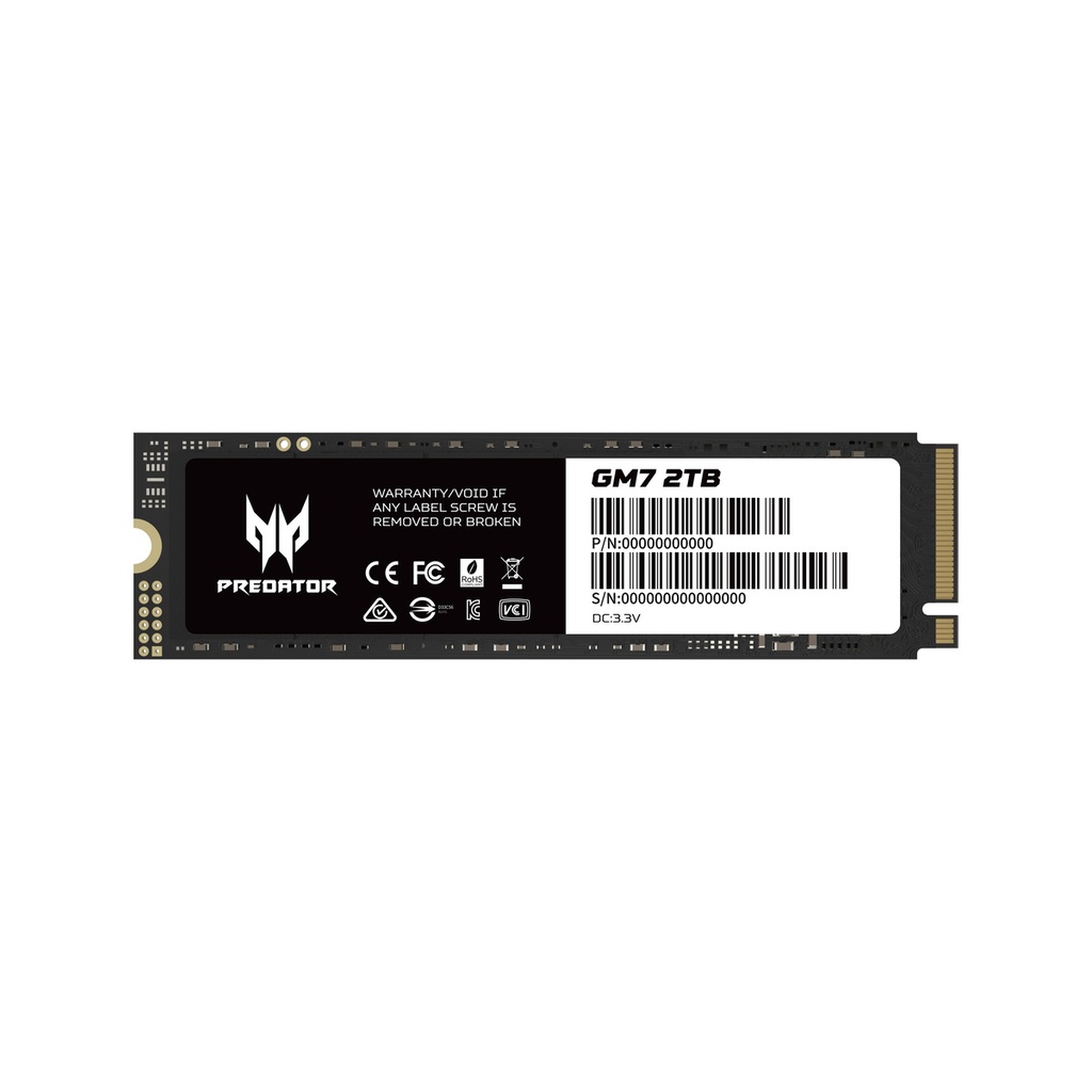 SSD PREDATOR ACER GM7 2TB M.2 PCIE4.0 BL.9BWWR.119 11M DE GARANTIA
