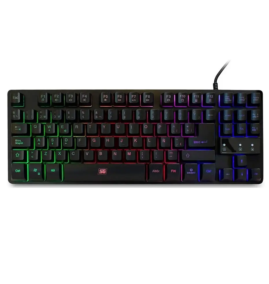 TECLADO GAMER USB VORAGO NEGRO RAINBOW KB-503 11M DE GARANTIA