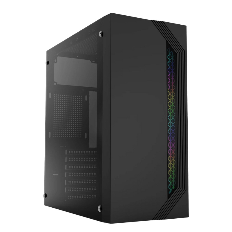 GABINETE ACTECK VIKEN GM434 RGB NEGRO ATX 500W AC-935692 3M DE GARANTIA (FUENTE)