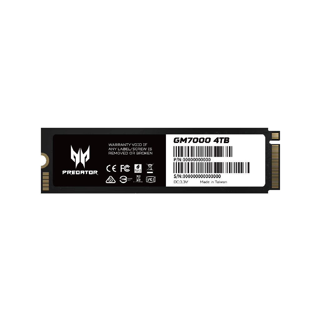 SSD PREDATOR ACER GM7000 4TB M.2 PCIE4.0 BL.9BWWR.107 11M DE GARANTIA