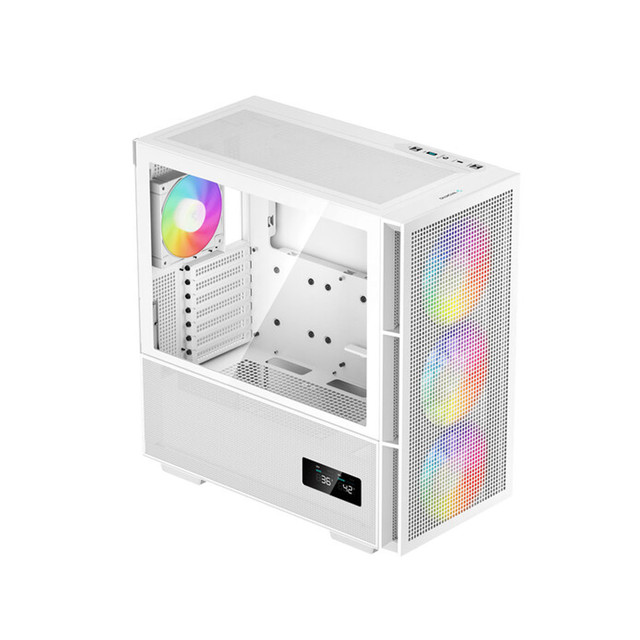 GABINETE DEEPCOOL CH560 DIGITAL BLANCO E-ATX ARGB S/FUENTE CRISTAL R-CH560-WHAPE4D-G-1 11M DE GARANTIA