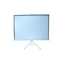 PANTALLA DE PROYECCION MULTIMEDIA SCREEN MANUAL MST213 WHITE CON TRIPIE (84X84) 120 DIAGONAL 11M GARANTIA